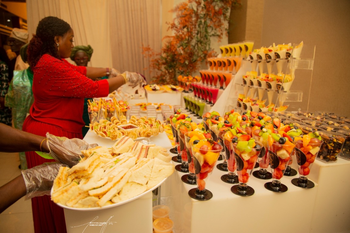 Wedding catering arrangement